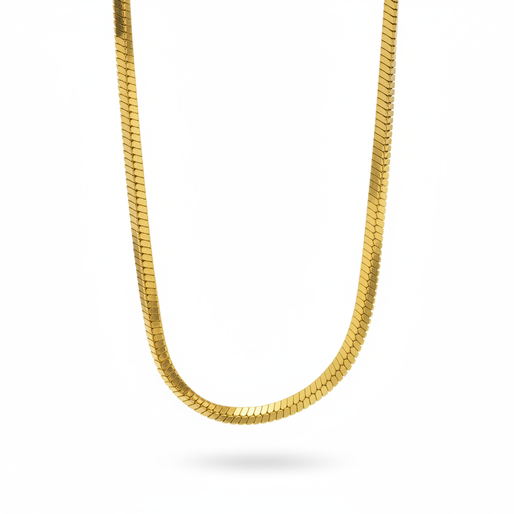 Italian Luxury Serpentine Chain Necklace