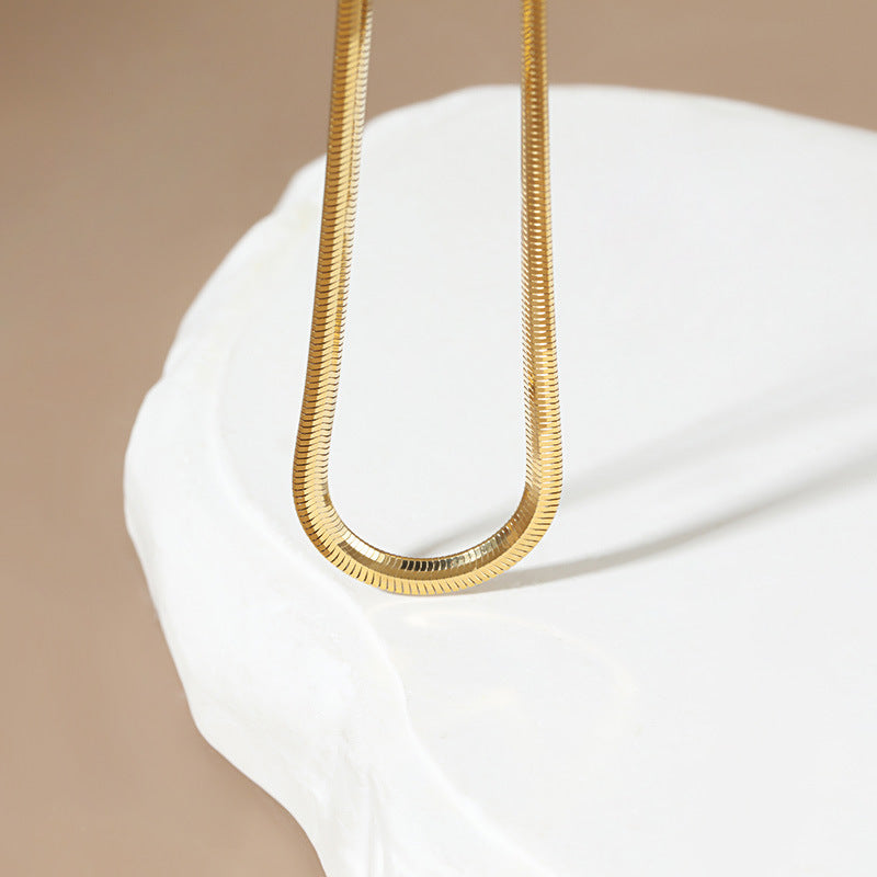 Sterling Silver Soft Serpentine Chain Necklace