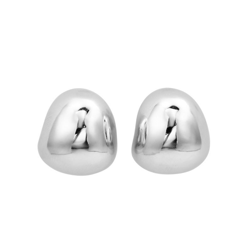 Minimalist Mini Bean Stud Earrings