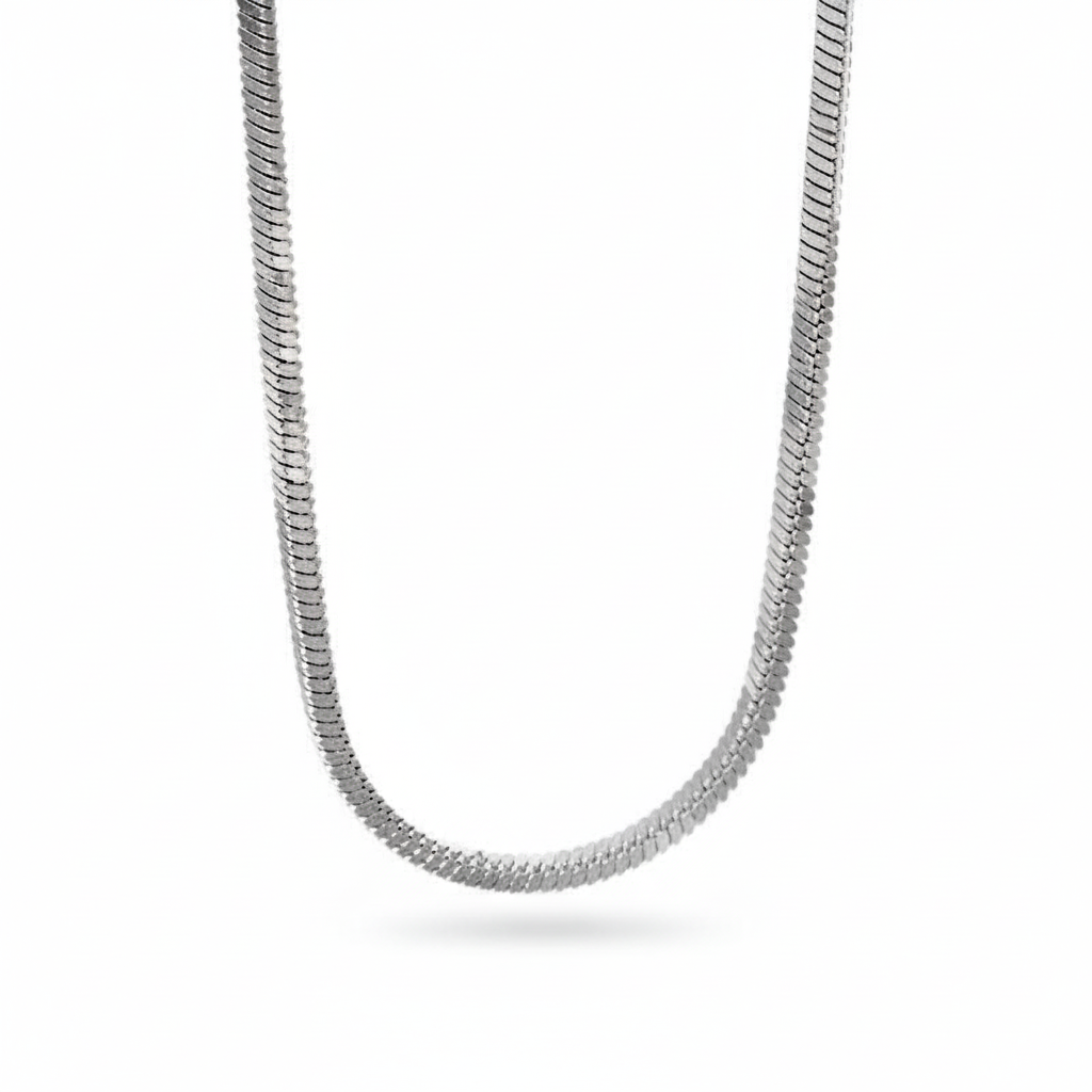 Italian Luxury Serpentine Chain Necklace