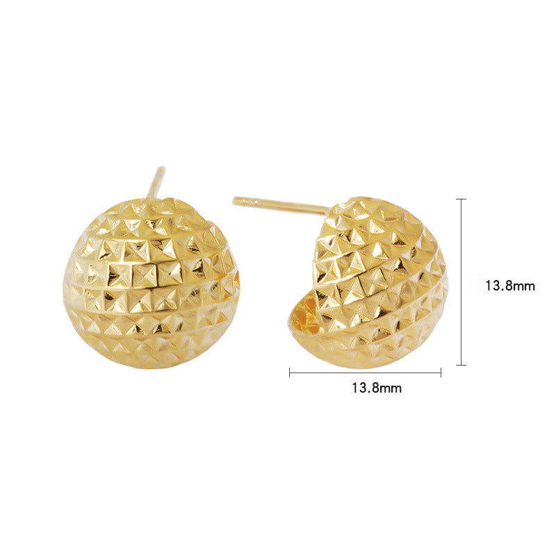 Elegant S925 Earrings with 18K Gold Plating