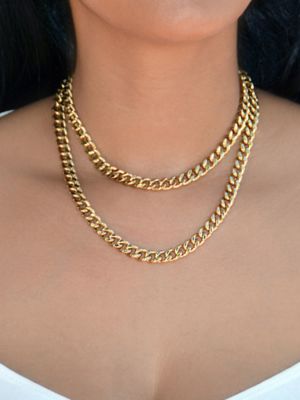 Sterling Silver Thick Cuban Link Necklace