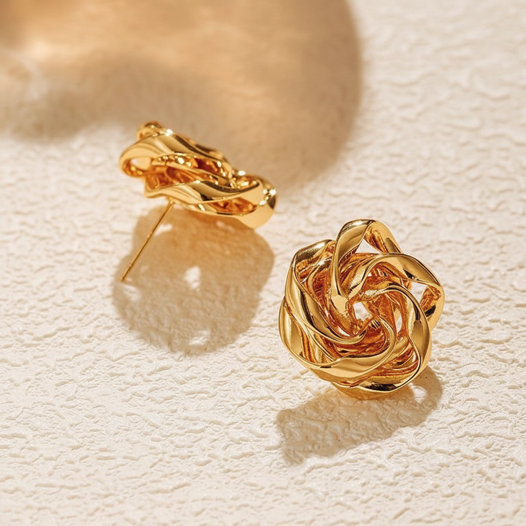 Unique Flower Stud Earrings