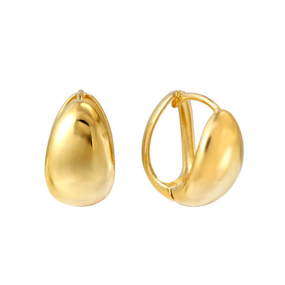 Minimalist Trendy Chunky Hoop Earrings