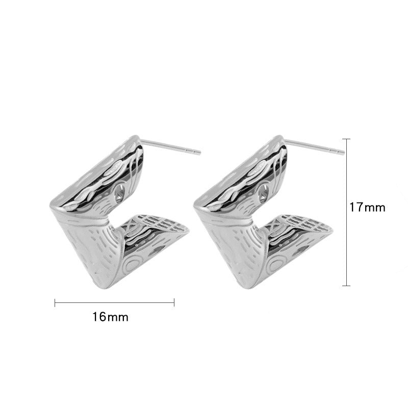 Minimalist U-Shaped Fashion Designed Earrings