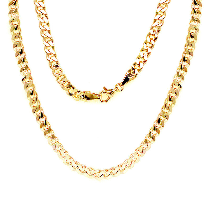 Sterling Silver Thick Cuban Link Necklace