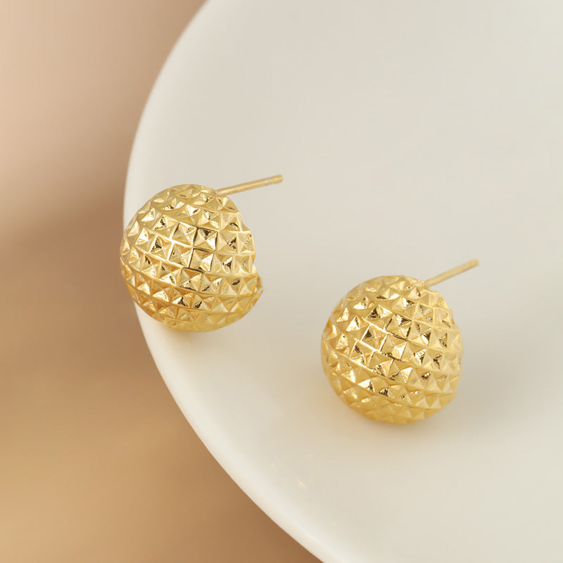 S925 Sterling Silver Earrings Plated with 18K Gold