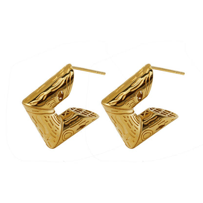 Minimalist U-Shaped Fashion Designed Earrings