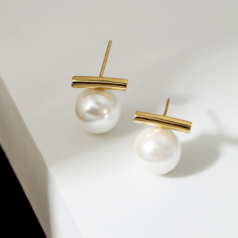 Dainty Versatile Faux Pearl Stud Earrings