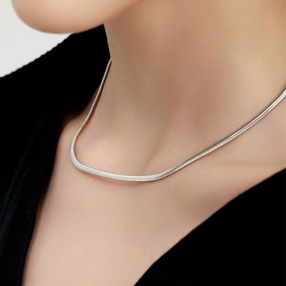 Sterling Silver Soft Serpentine Chain Necklace