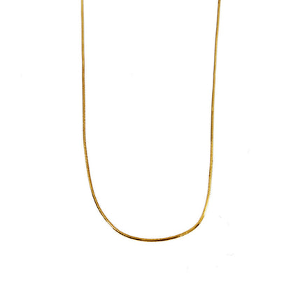 Minimalist Sterling Silver Snake Bone Necklace