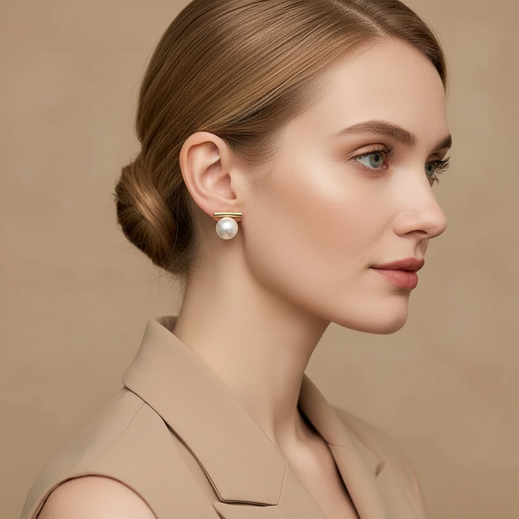 Dainty Versatile Faux Pearl Stud Earrings