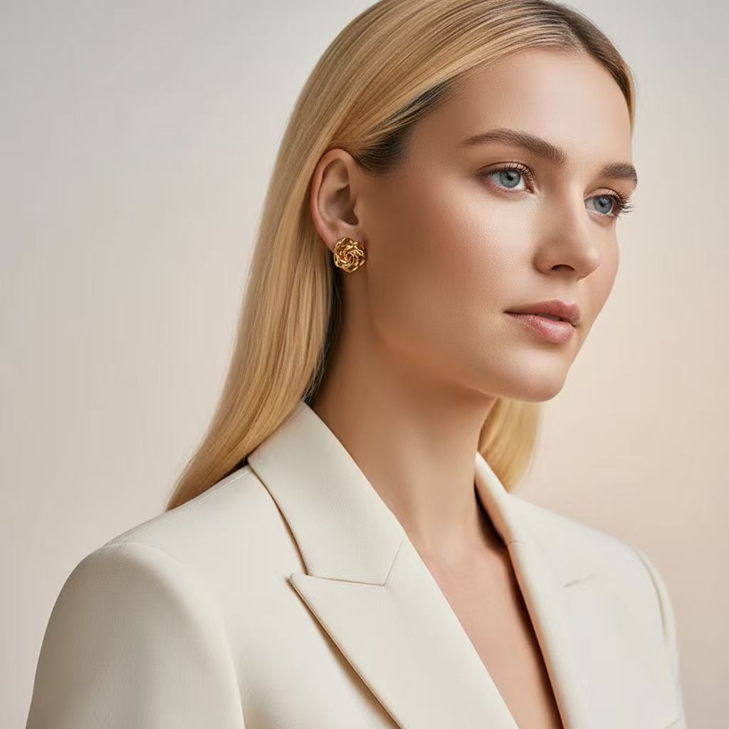 Unique Flower Stud Earrings