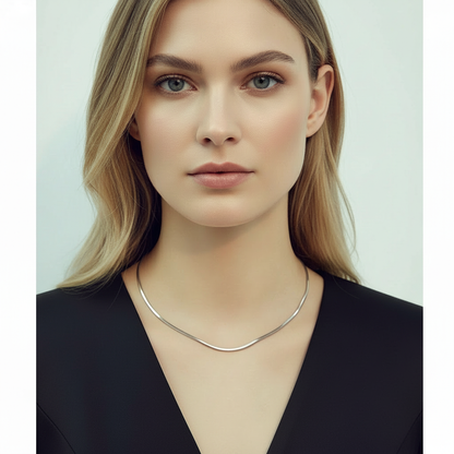 Italian Luxury Serpentine Chain Necklace