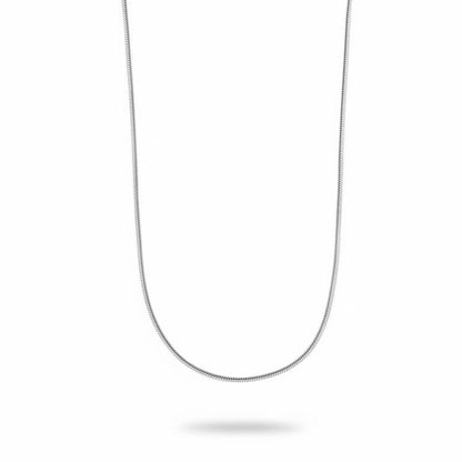 Minimalist Sterling Silver Snake Bone Necklace