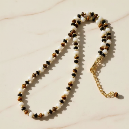 Handcrafted Tiger’s Eye Beaded Necklace