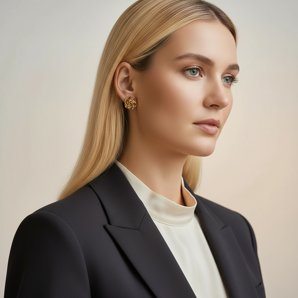 Unique Flower Stud Earrings